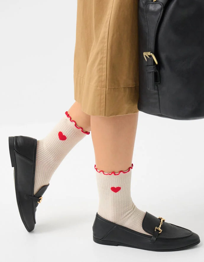 Heart Print Socks